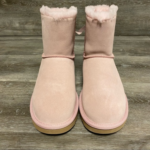 UGG | Mini Continuity Bow Boots In Pink Crystal Size 7 NEW In Box - Picture 2 of 10